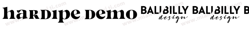 Hardipe DEMO字体转换